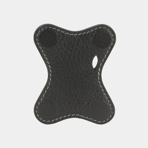 Держатель для наушников Papillon из кожи теленка, черного цвета