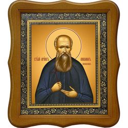 Михаил Новоселов мученик. Икона на холсте.