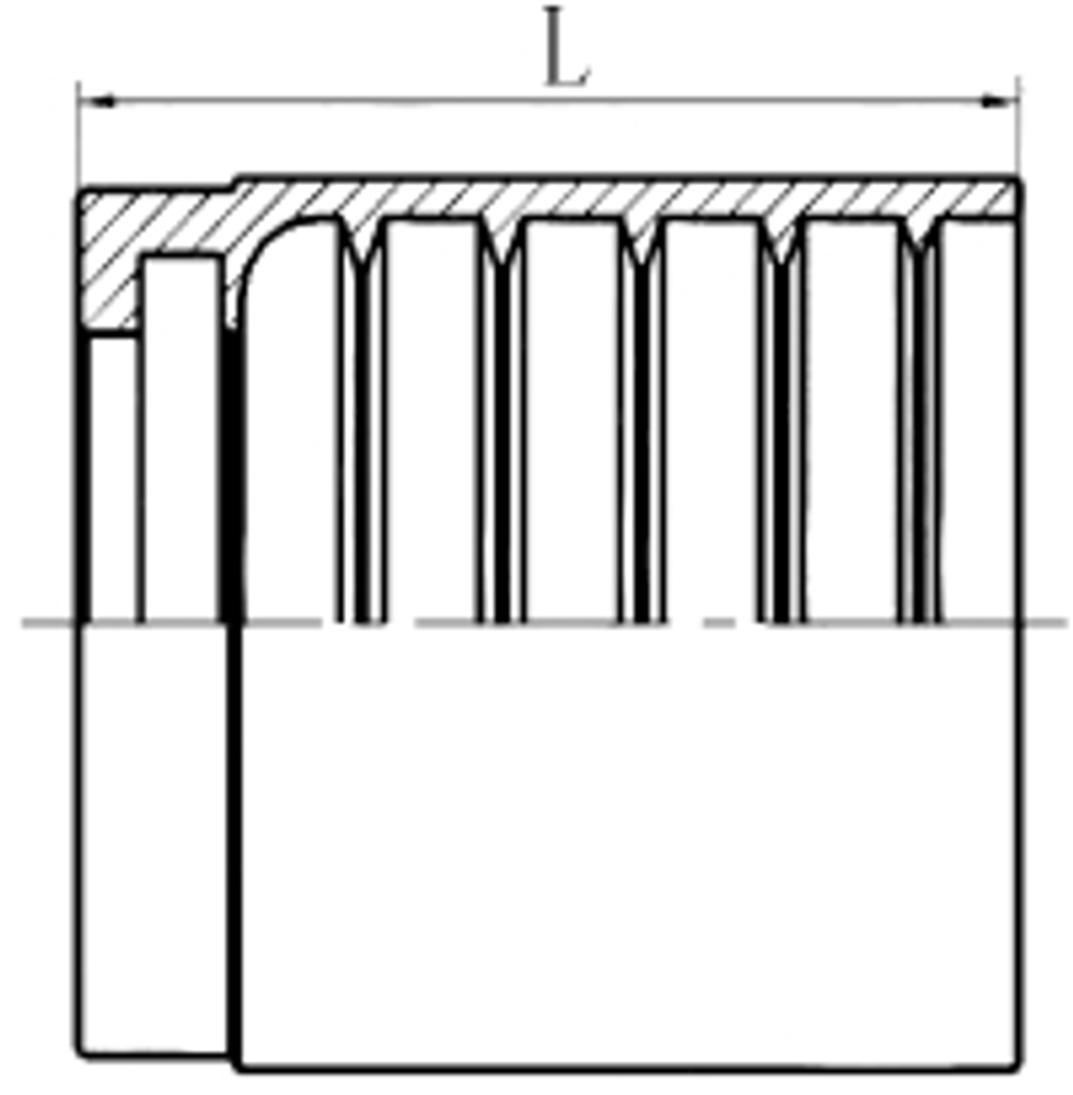 Муфта DN 25 1SN/2SN, усиленный замок