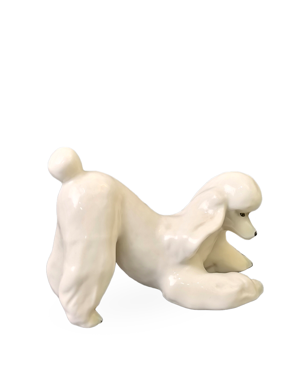 Фарфоровая статуэтка "Пудель" ЛФЗ, СССР, 1970-1990 гг.