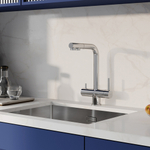 Смеситель для кухни 35к IDDIS UMBSBPFi05 "Umbra" с вых для пит.фильтра выс.пов.излив, п/гайку  ХРОМ