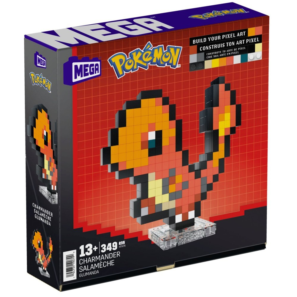 Набор строительных блоков MEGA Pokemon - Charmander из 349 деталей. HTH76 / артикул   HXV71 HTH76  / GTIN 194735190799