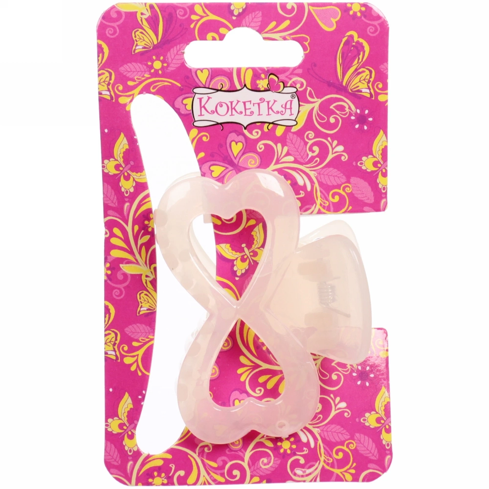 Заколка-краб для волос на блистере «Глянец-Бант», микс 6 цветов, 6см