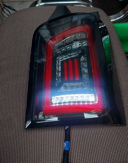 Задняя оптика SMOKE BLACK RED LED для VW T5