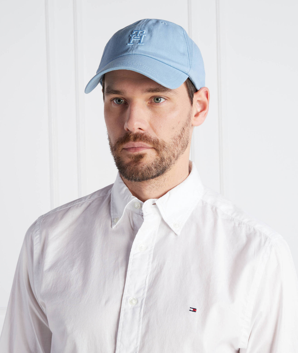 кепка th flag soft cap Tommy Hilfiger - голубой(AM0AM10860)