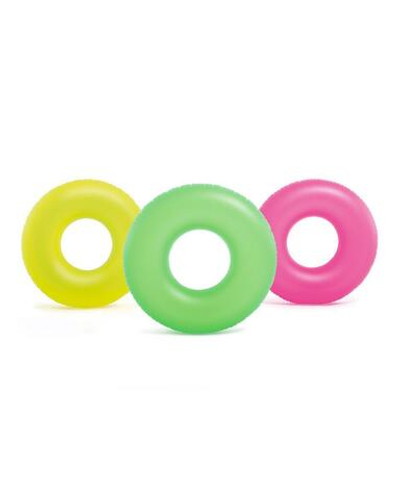 Круг для плавания "Неон" 91см от 9 лет, цв. зеленый 59262/589371 (Intex)