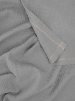 Плед-пелёнка Mjölk Storm Grey из муслинового хлопка