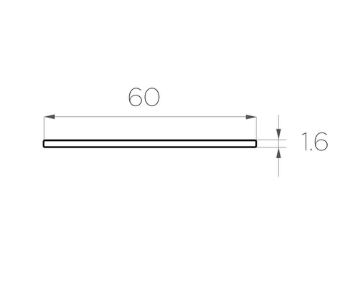 Алюминиевая пластина для ленты LC-AP-01660-2 anod
