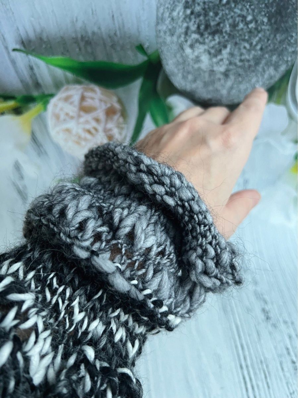 Трикотажная пряжа для вязания MORELINO толстая шишибрики