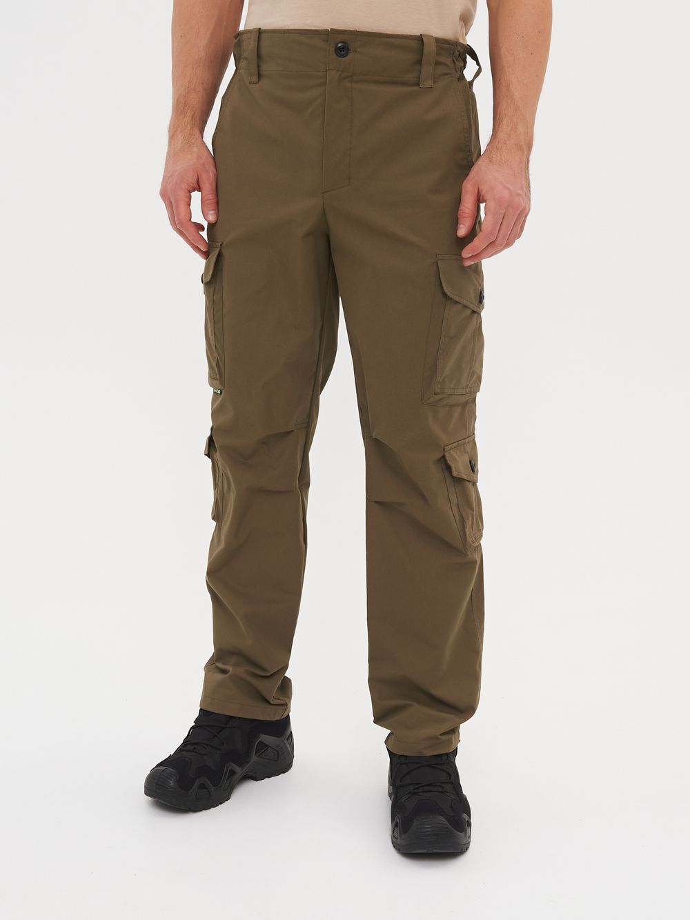 Костюм летний Крафт ткань Ravena Peach Wash цвет Олива