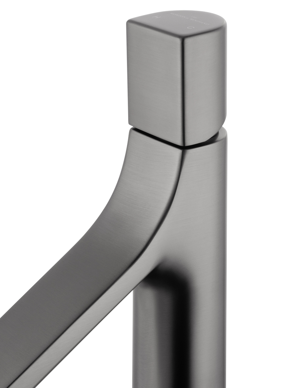 Смеситель для раковины высокий WONZON & WOGHAND The ONE, Темный графит (WW-H1011-BGG)