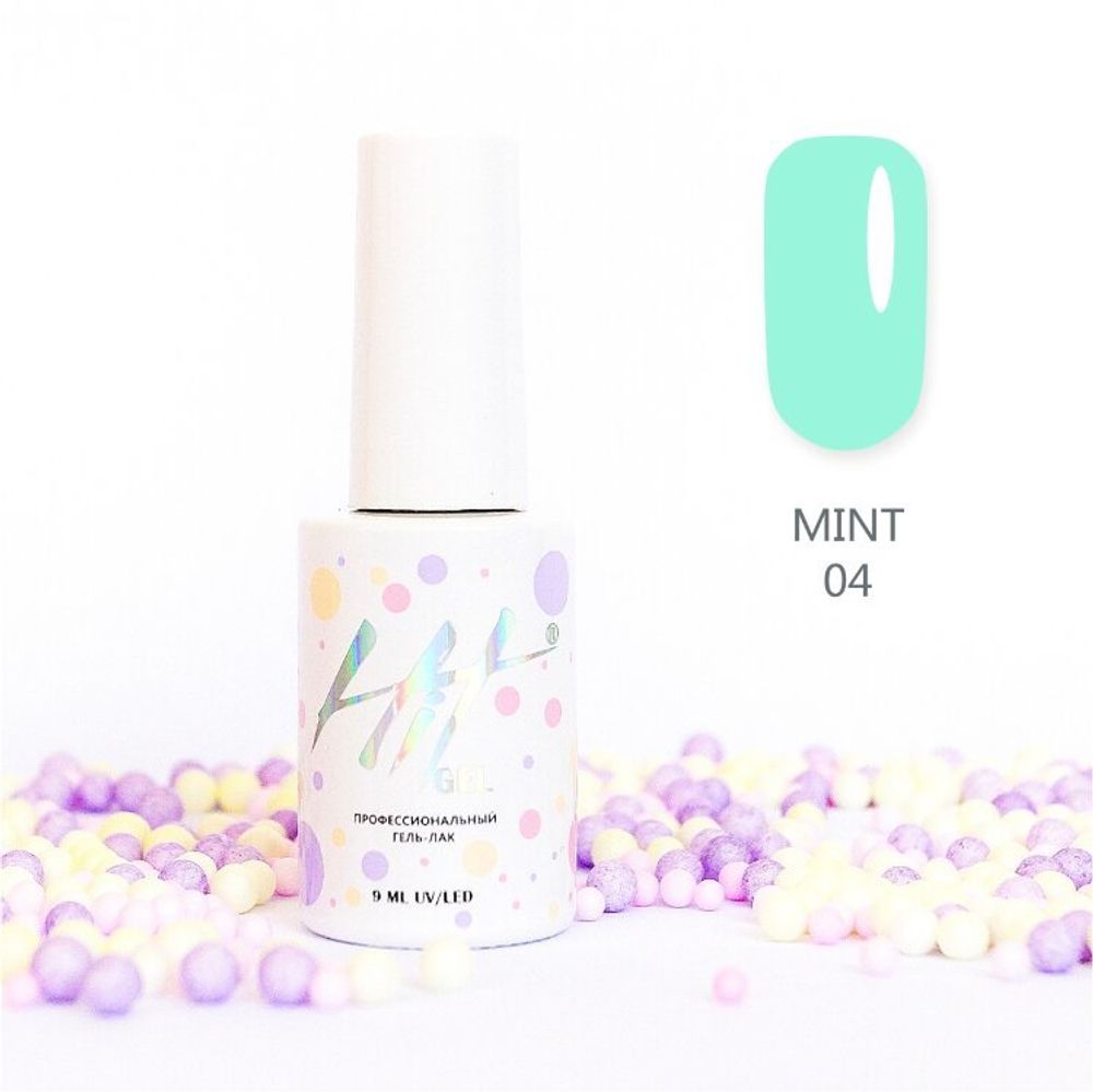 Гель-лак Mint ТМ &quot;HIT gel&quot; №04, 9 мл