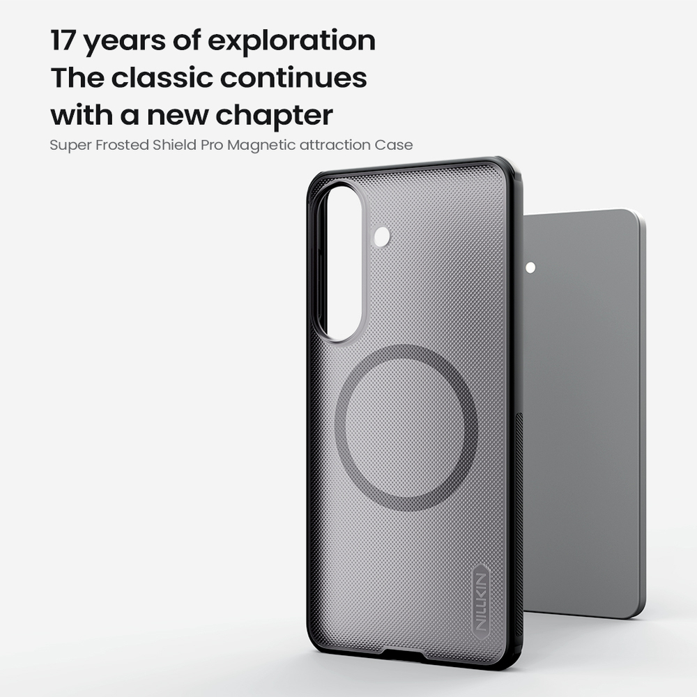 Чехол тонированный c MagSafe для Samsung Galaxy S26+ Плюс, серия Super Frosted Shield Pro Magnetic (Clear version) от Nillkin