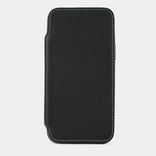 Чехол Benoit для iPhone 12 Pro Max из натуральной кожи теленка, цвета черный