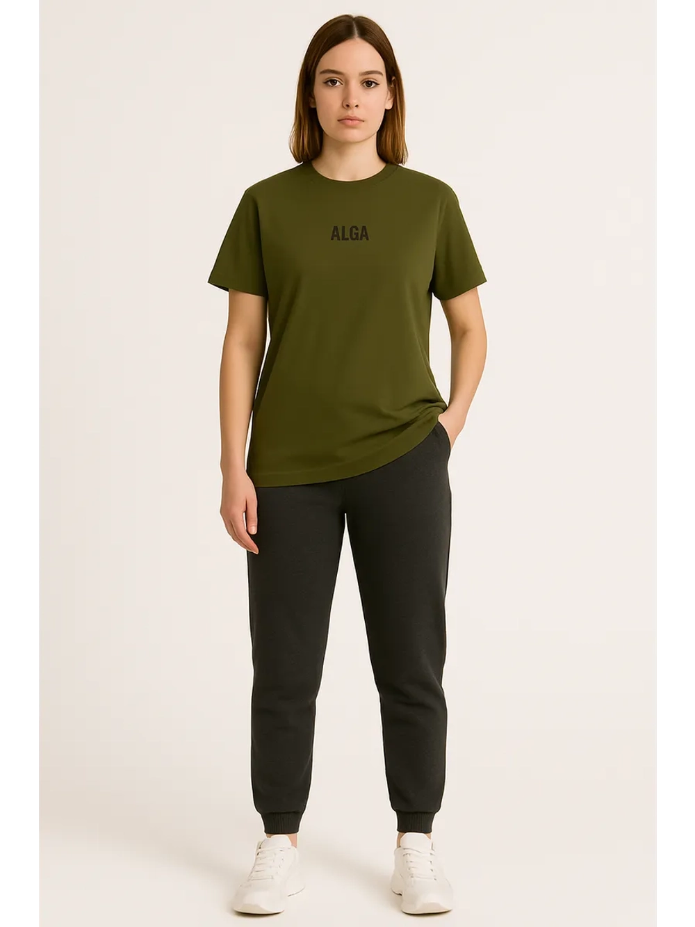 Футболка хаки