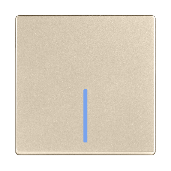 Выключатель Werkel одноклавишный с подсветкой шампань W1110111 4690389157080