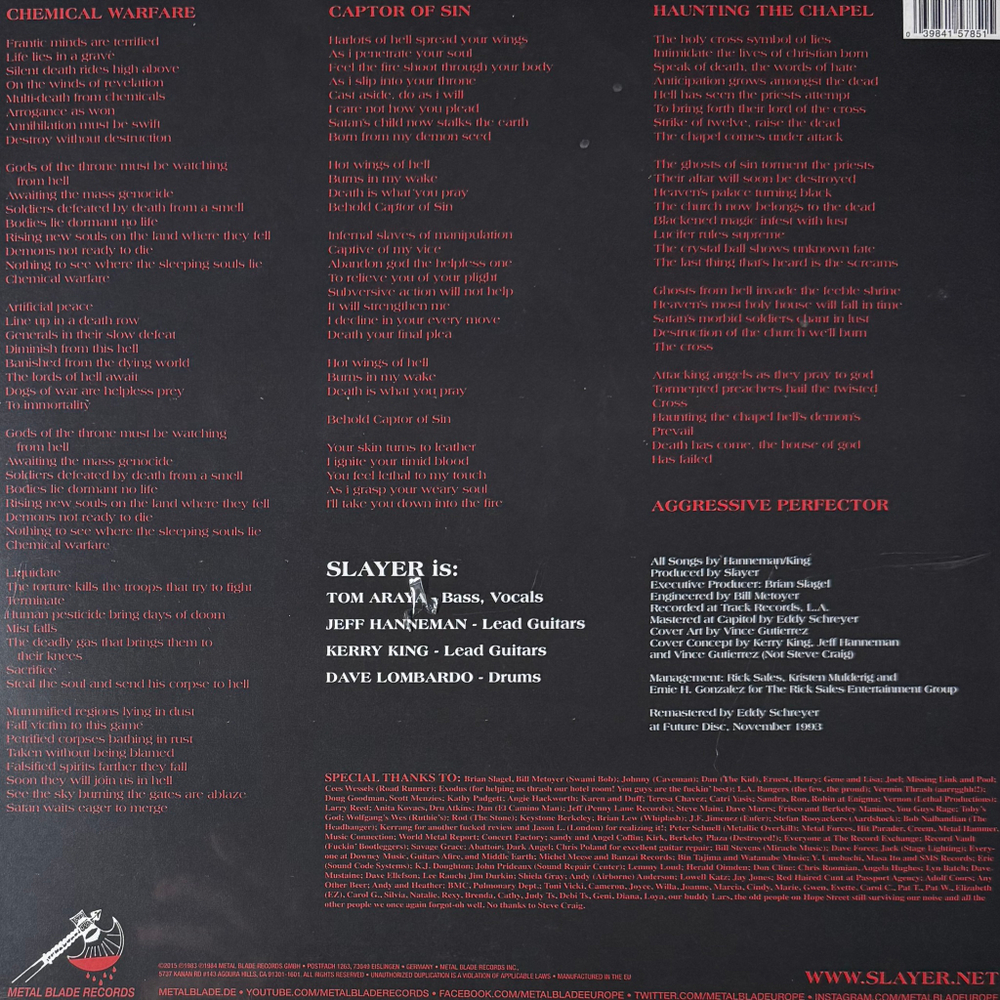 Slayer ‎– Haunting The Chapel (Европа 2021г.) EP