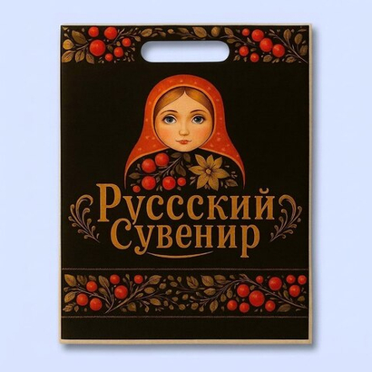 Пакет с вырубной неусиленной ручкой