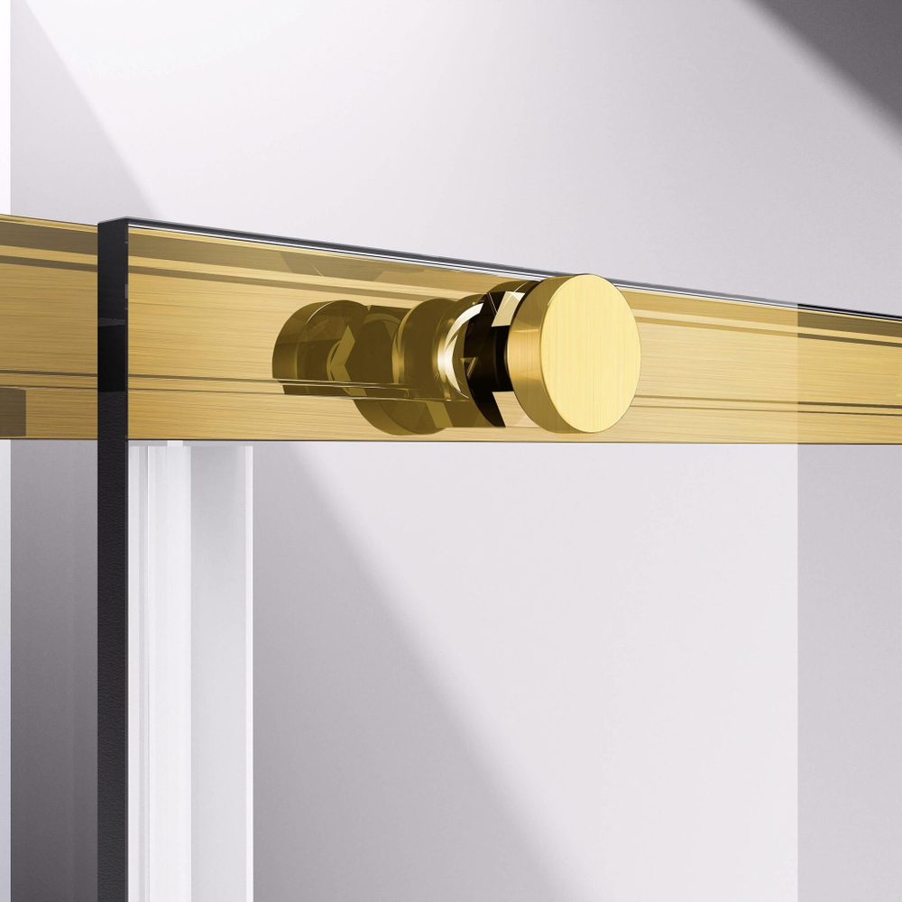 Душевой уголок Slim-N VSS-4SN8010CLG, 1000*800, брашированное золото, стекло прозрачное