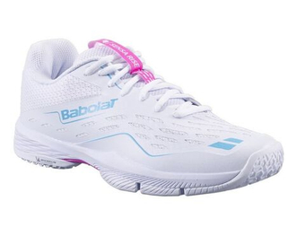 Женские кросовки для Padel Babolat Sensa Rise - white/rhodamine red