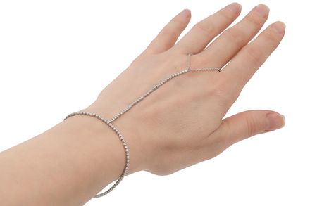 Слейв-браслет "Дорожка" со стразами