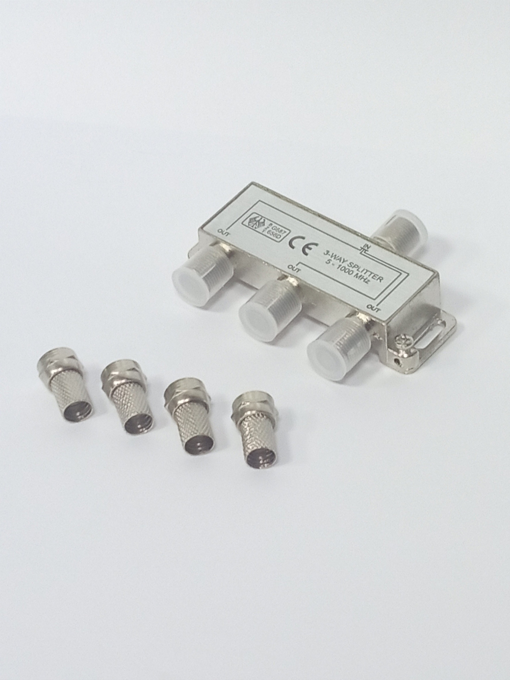 Сплиттер "Делитель ТВ сигнала" 3-WAY(+4F) 5-1000МГц Сигнал