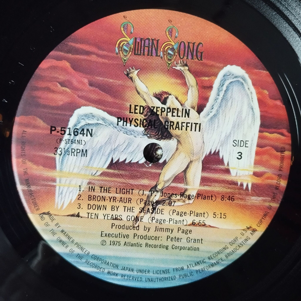 Винтажная виниловая пластинка LP Led Zeppelin Physical Graffiti (Japan 1975) (Obi) Kashmir