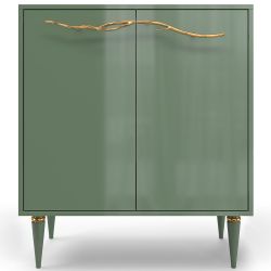 Комод Арт Колор Классик Голд с 2 полками Зеленый нефрит
