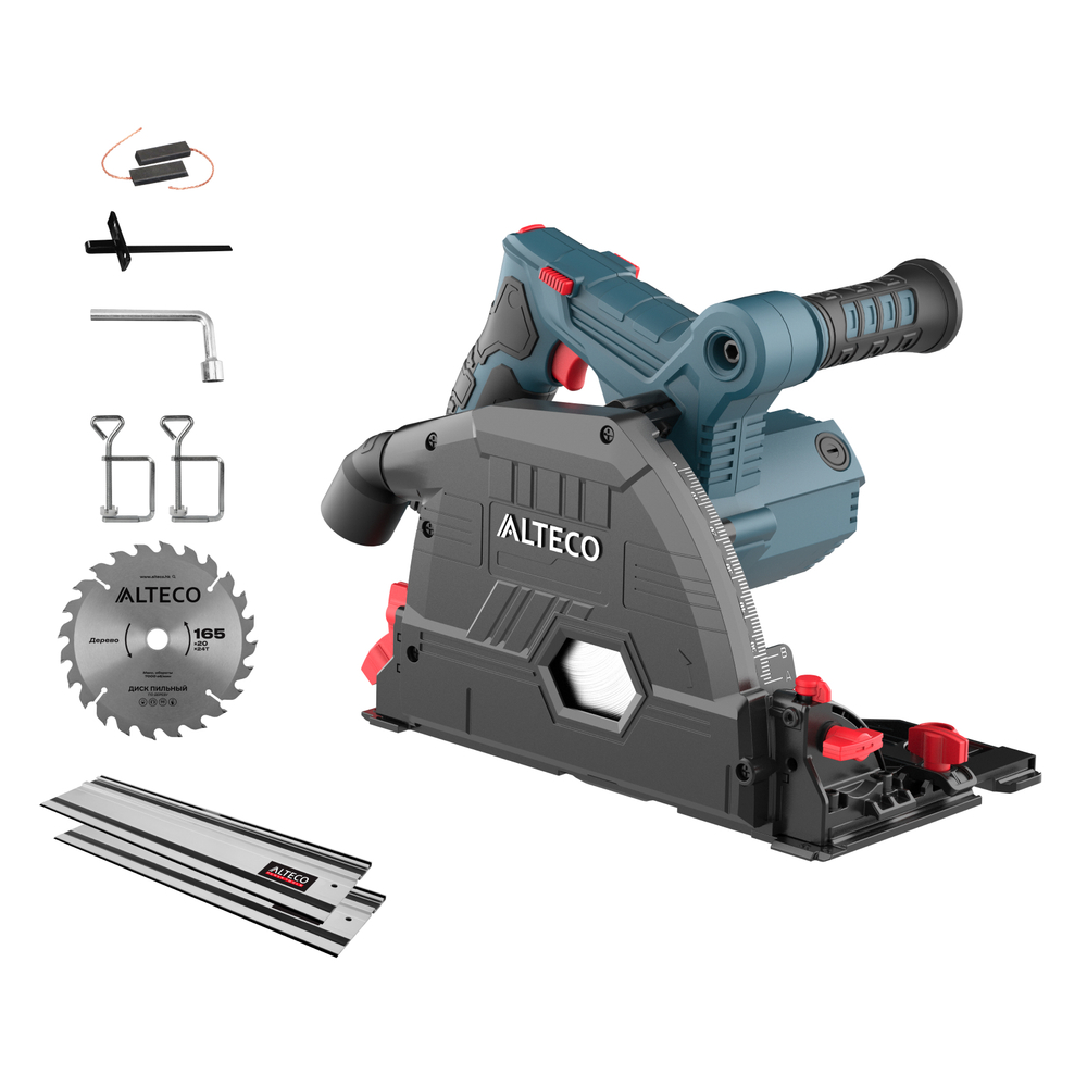 Погружная пила ALTECO PS 1300-165 + Сборные направляющие шины ARM 07 X2