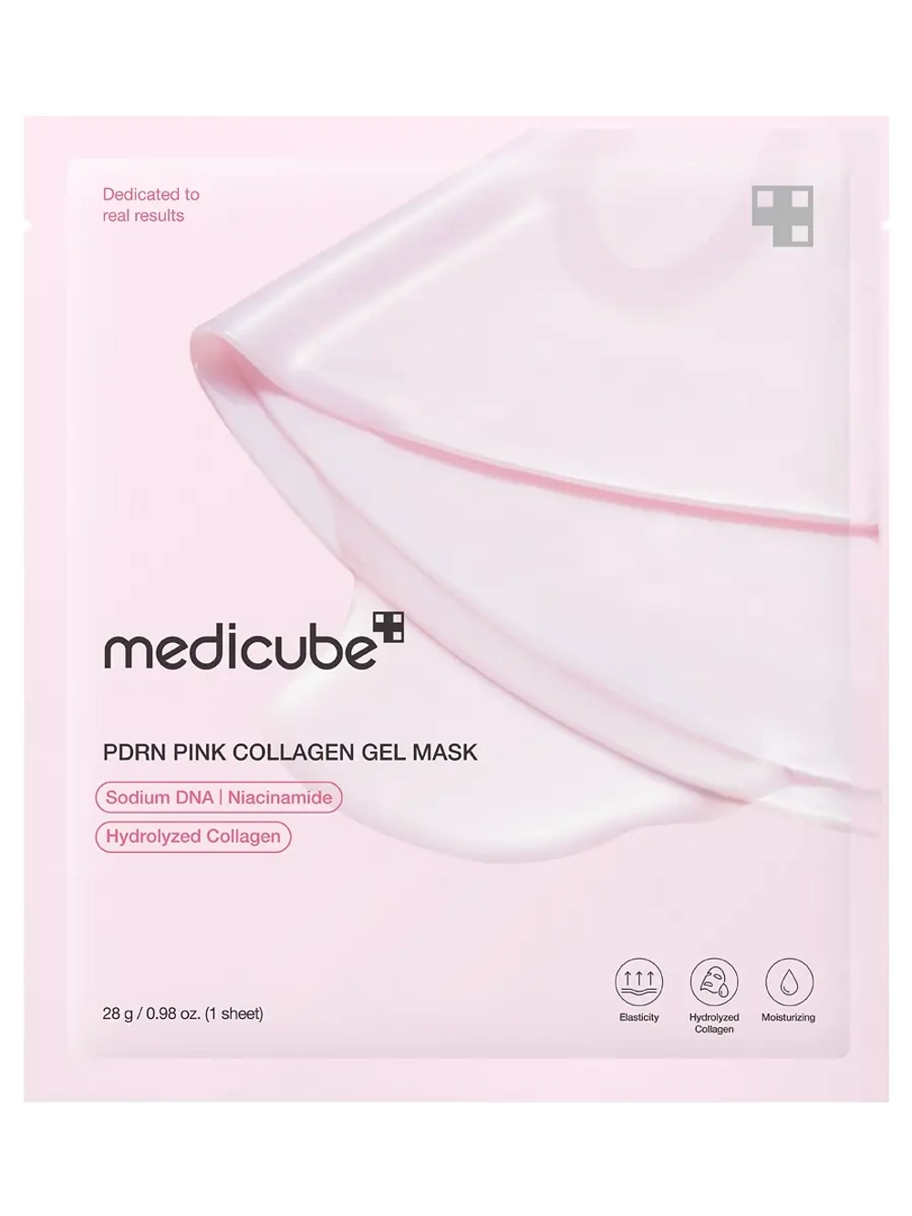 Medicube Укрепляющая гидрогелевая маска с ПДРН и коллагеном PDRN Pink Collagen Gel Mask 28 гр