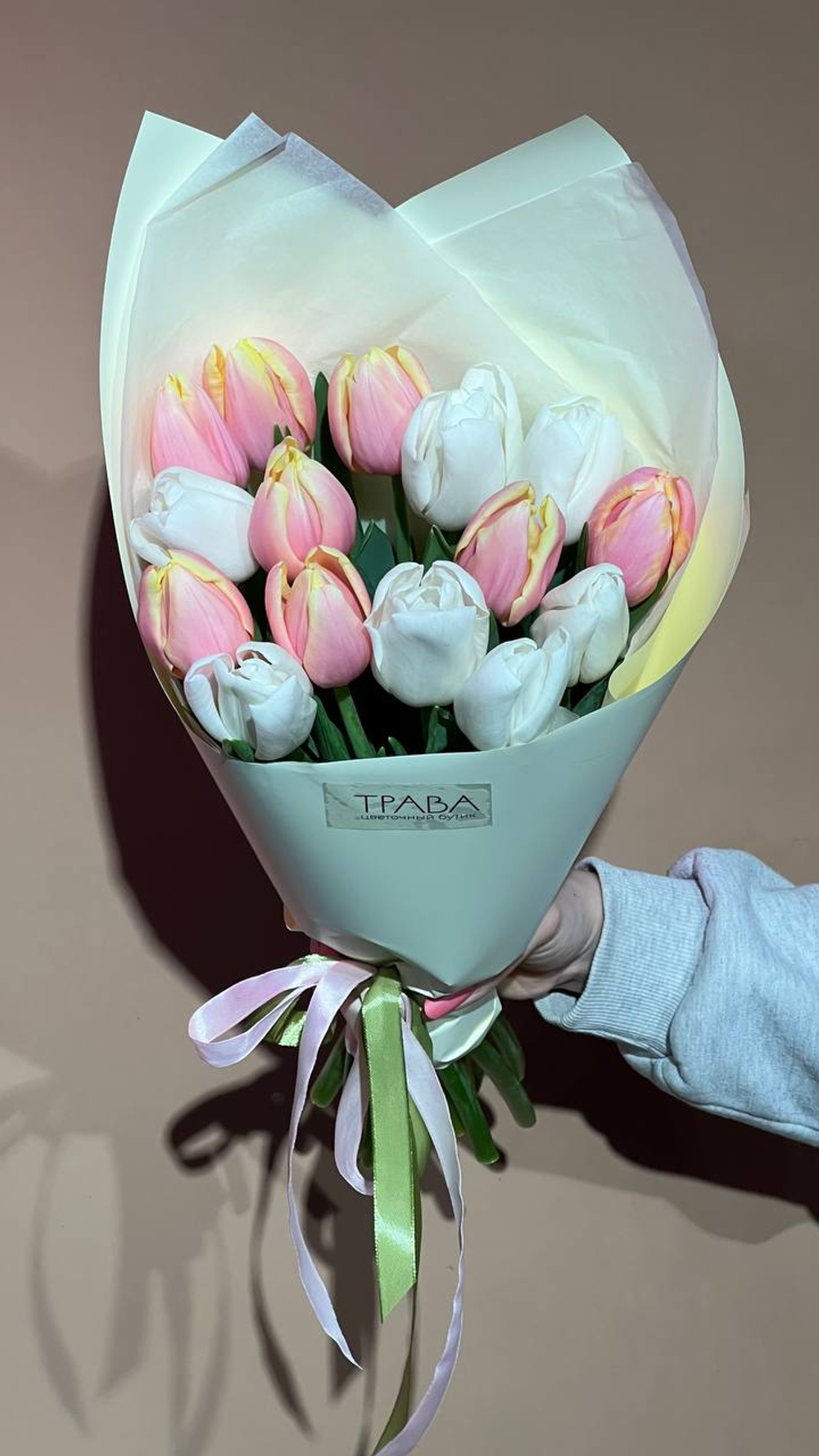 Букет "Нежная весна", Тюльпаны 15шт