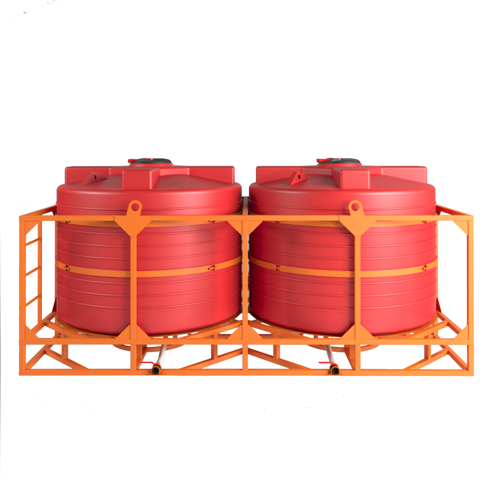 Кассета с полным сливом 2*5000л КАС Политим 10000 л.(4330x2190x2085см;красный) - арт.560810