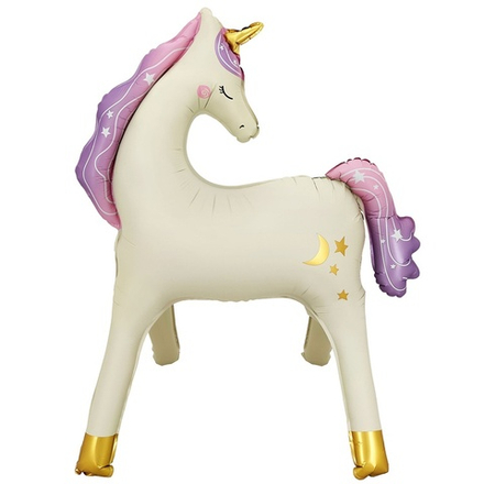 Фольгированный шар-фигура стоячая «Единорог» AIR, 98 см