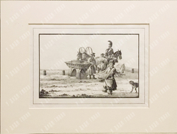 Александров П. А. (1798-1832) Извозчик и торговец хлебом. Литография 1823 г.