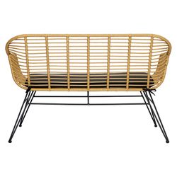 Кушетка Vetle Bent, 125х68х81 см, ротанг