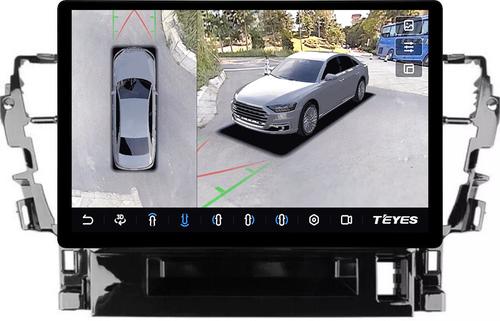 Магнитола для Toyota Alphard 30, Vellfire 2015-2023 (менее 10 динамиков, правый руль) - Teyes CC3-2K-360 монитор 13" 2K QLED на Android 10, Быстрая, CarPlay, 4G SIM-слот, 4 камеры в комплекте