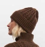 Шапка с аранами Коричневый