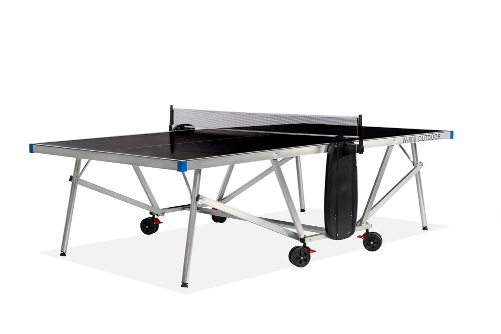 Теннисный стол всепогодный &quot;W-800 Outdoor&quot; (274 х 152,5 х 76 см) алюминиевый, с комплектом (сетка, 2 ракетки, 6 шариков )