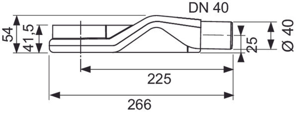 Сифон TECEdrainline «низкий» DN 40 боковой слив