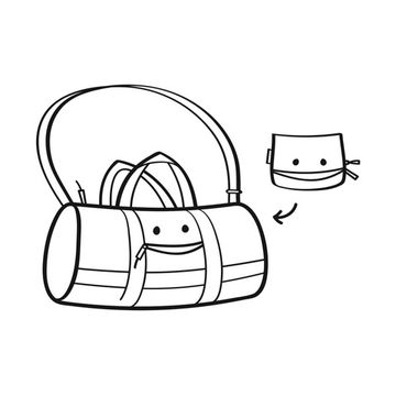 Сумка детская складная dufflebag cats and dogs rose