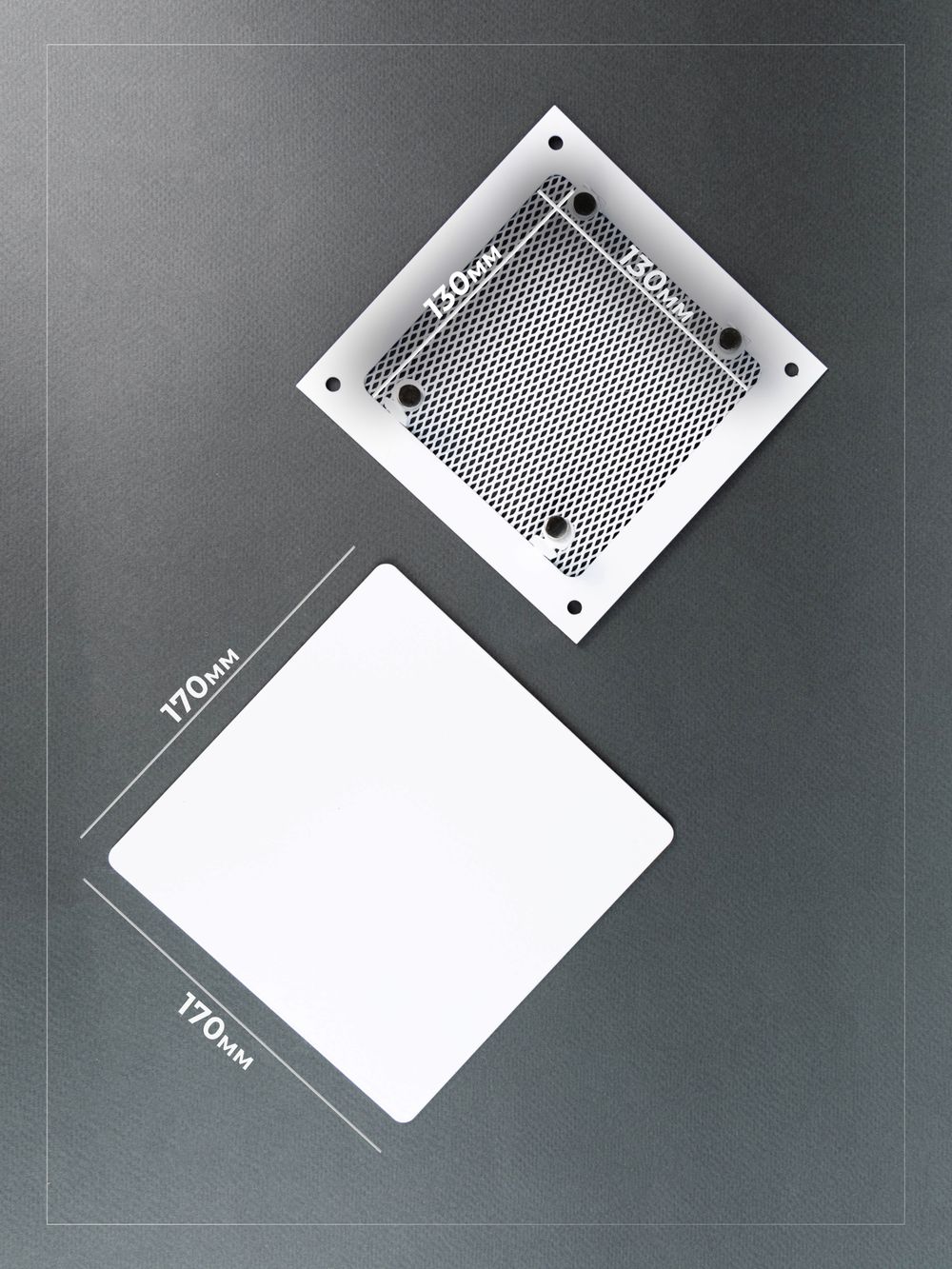 Вентиляционная решетка РД 170х170 Белый