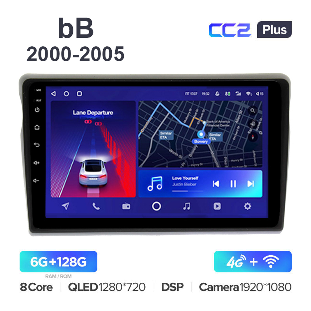 Teyes CC2 Plus 9"для Toyota bB 2000-2005