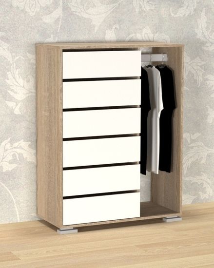 дуб сонома / белый