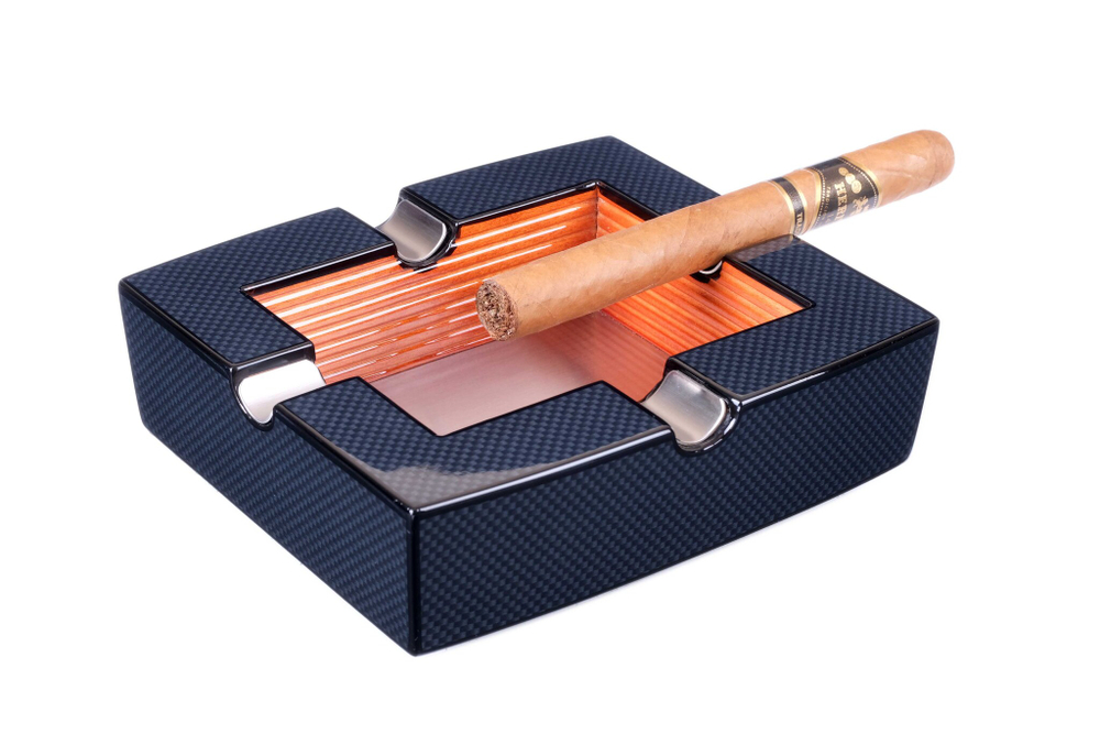 Пепельница сигарная Lubinski на 4 сигары, Карбон