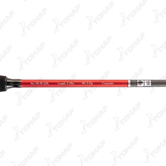 Удилище спиннинговое Worker 229L, 2.29m, 2sec., 3-15g (HS-W-229L) Helios