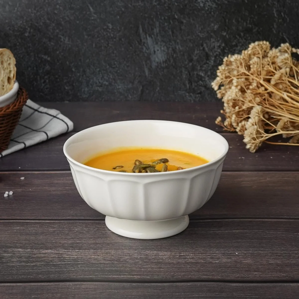 Салатник 14 см,520 мл, фарфор "NOBLE" серия "Retro Ritz & Bella-White"