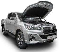 Упоры капота для Toyota Fortuner II 2017- /Hilux VIII 2015-2020, 2 шт., UTOFOR011