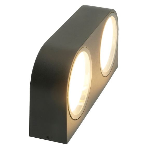 Светильник садово-парковый Feron DH1203,на стену, GX53 230V, черный 51328