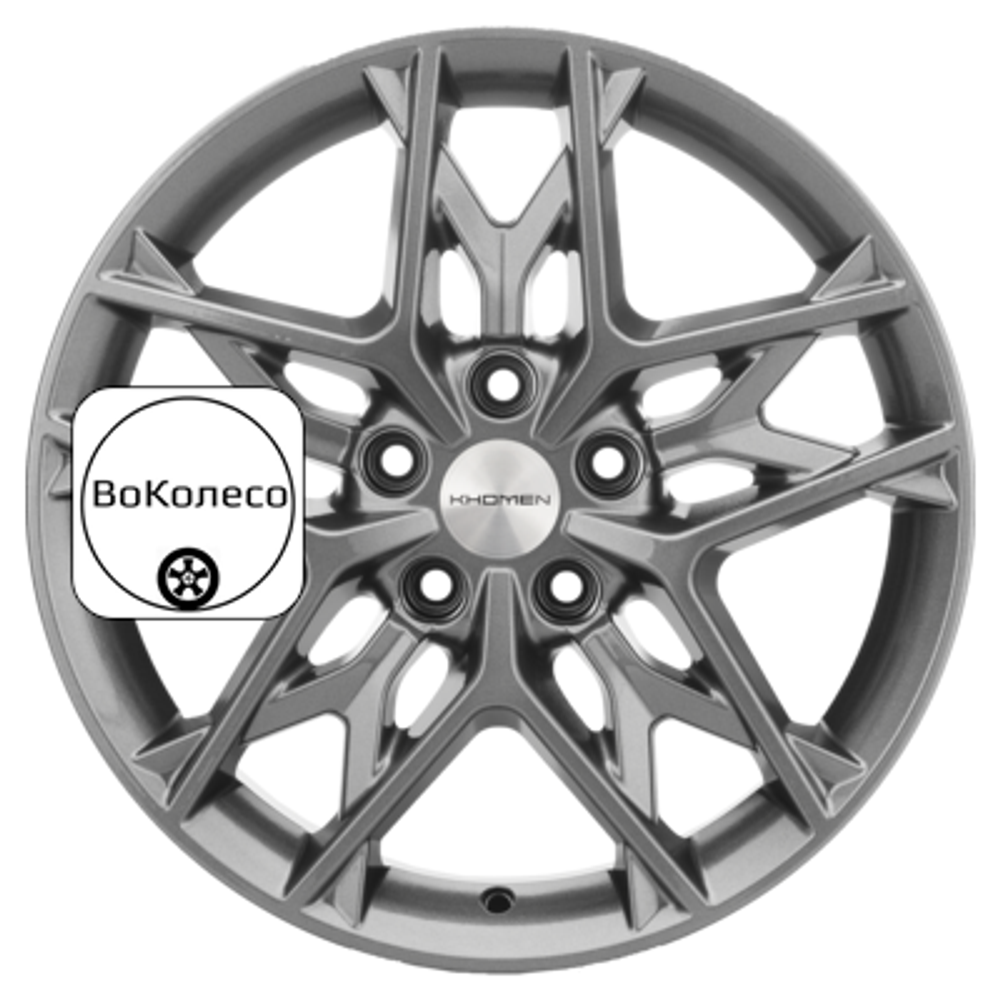 7x17/5x114,3 ET53 D67,1 KHW1709 (Ceed) Gray Khomen Wheels