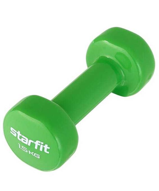 Гантель виниловая STARFIT DB-101 1500 гр зеленый